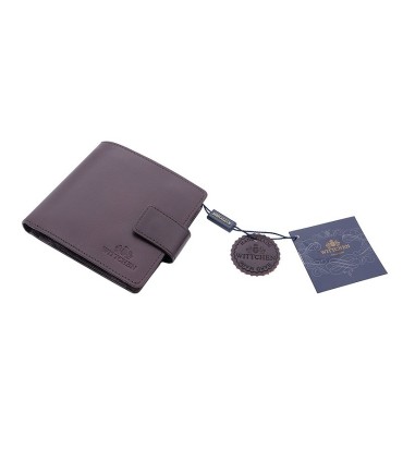 Klasyczny portfel Wittchen z zamknięciem, kolekcja Italy, kolor czarny