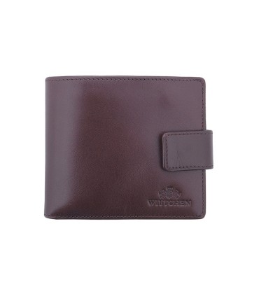 Klasyczny portfel Wittchen z zamknięciem, kolekcja Italy, kolor czarny