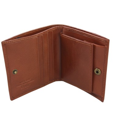 Mały portfelik  Wittchen 21-1-065, kolekcja Italy, jasny brąz