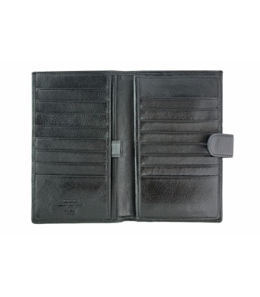 Bardzo duży skórzany portfel męski  Wittchen 21-1-263, czarny - kolekcja Italy
