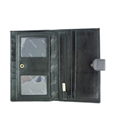 Bardzo duży skórzany portfel męski  Wittchen 21-1-263, czarny - kolekcja Italy