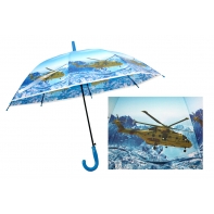 Automatyczna duża parasolka dziecięca z motywem helikopteru