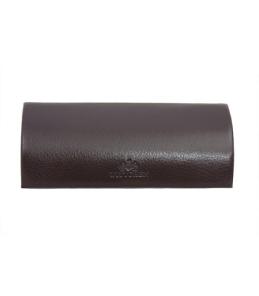 Brązowe etui na okulary Wittchen, kolekcja: Italy