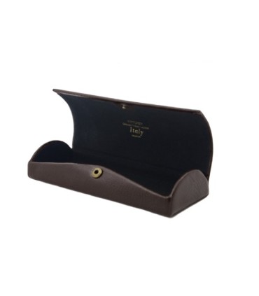 Brązowe etui na okulary Wittchen, kolekcja: Italy