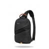 Miejski plecak męski na ramię + USB, Slim Black R-bag