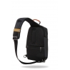 Miejski plecak męski na ramię + USB, Slim Black R-bag