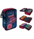 Potrójny piórnik z wyposażeniem Coolpack Jumper 3,  Blue Badges B67154