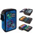 Potrójny piórnik z wyposażeniem Coolpack Jumper 3,  Blue Badges B67156