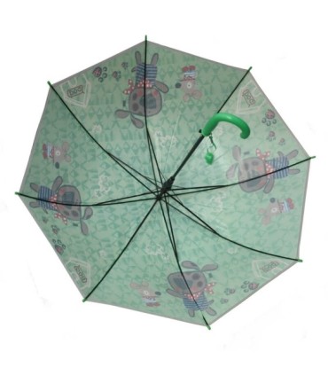 Parasolka dziecięca duża, automatyczna z gwizdkiem, piesek + myszka