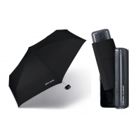 Lekka, mała parasolka Pierre Cardin w praktycznym etui, czarna