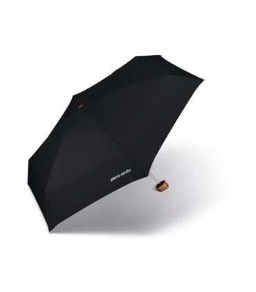 Lekka, parasolka męska Pierre Cardin w praktycznym etui, czarno - brązowa