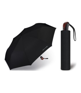 Ekskluzywny, automatyczny parasol męski Pierre Cardin, czarny