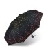 Automatyczna parasolka Happy Rain, czarna w tęczowe groszki 