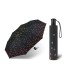 Automatyczna parasolka Happy Rain, czarna w tęczowe groszki 