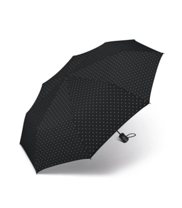 Automatyczna parasolka Happy Rain, czarna w groszki