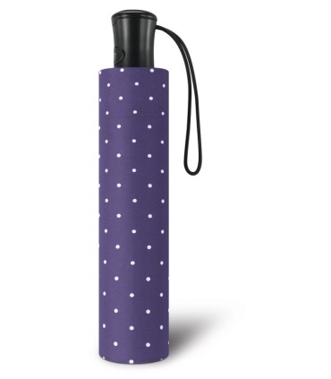 Automatyczna parasolka Happy Rain, fioletowa w groszki