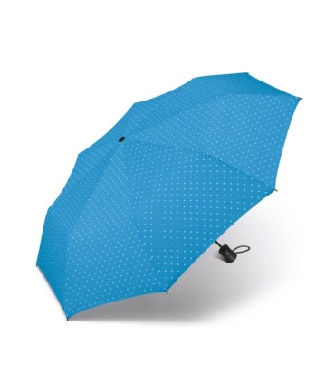 Automatyczna parasolka Happy Rain, niebieska w groszki