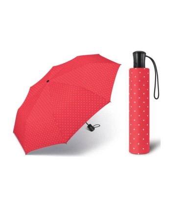 Automatyczna parasolka Happy Rain, czerwona w groszki