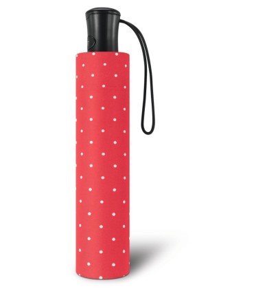 Automatyczna parasolka Happy Rain, czerwona w groszki