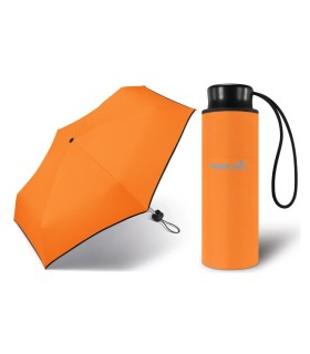 Kieszonkowa, ultra mini parasolka Happy Rain 16 cm, pomarańczowa