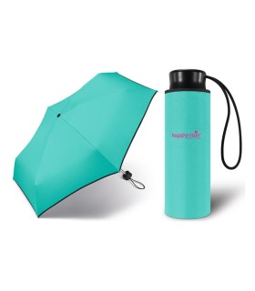 Kieszonkowa, ultra mini parasolka Happy Rain 16 cm, miętowa