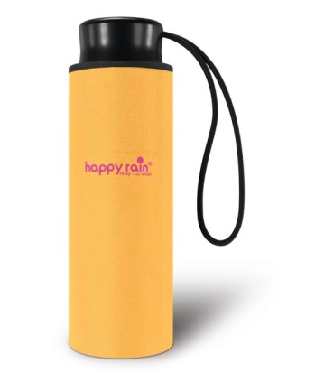 Kieszonkowa, ultra mini parasolka Happy Rain 16 cm, żółta