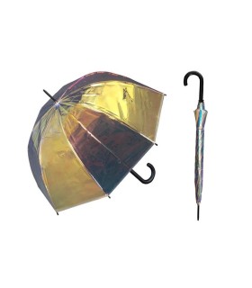 Głęboka parasolka Happy Rain, lśniąca - efekt Holo