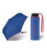 Mała parasolka Benetton ultra mini 17 cm, niebieska