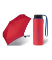 Parasolka do kieszeni lub torebki 17 cm składana na 5 BENETTON, czerwona