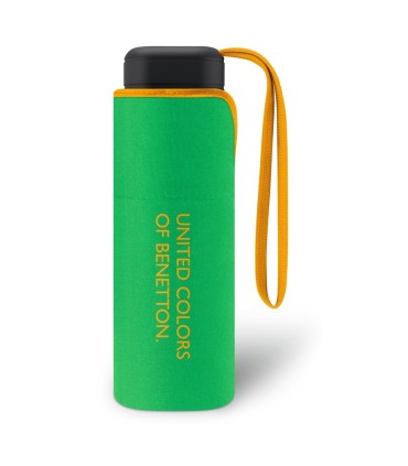 Mała parasolka Benetton ultra mini 17 cm, zielona