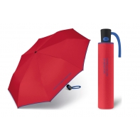 Automatyczna parasolka Benetton, czerwony z lamówką
