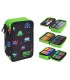 Potrójny piórnik z wyposażeniem Coolpack Jumper 3 Pixels C67233