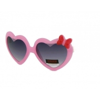 Okulary przeciwsłoneczne dziecięce UV 400 SERCA różowo-białe