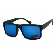 Okulary przeciwsłoneczne męskie UV 400, CZARNE + NIEBIESKIE