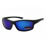 Okulary przeciwsłoneczne męskie UV 400, CZARNE niebieskie lustrzanki