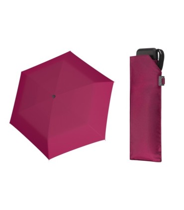  Bardzo lekka wytrzymała płaska parasolka Doppler, FUKSJA