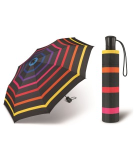 Automatyczna lekka parasolka HAPPY RAIN, KOLOROWE PASECZKI