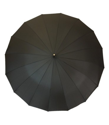 Mocny olbrzymi parasol męski XXL 130CM 16-drutowy, CZARNY