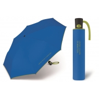 Automatyczna parasolka damska BENETTON, niebiesko-zielona