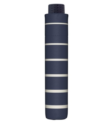 NAJLŻEJSZA parasolka damska Doppler, GRANATOWA w paski