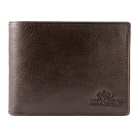 Skórzany klasyczny portfel męski Wittchen kolekcja Italy, brązowy