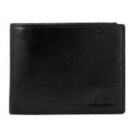 Skórzany klasyczny portfel męski Wittchen RFID kolekcja Italy, czarny