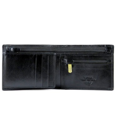 Skórzany klasyczny męski portfel Wittchen RFID kolekcja Italy, czarny