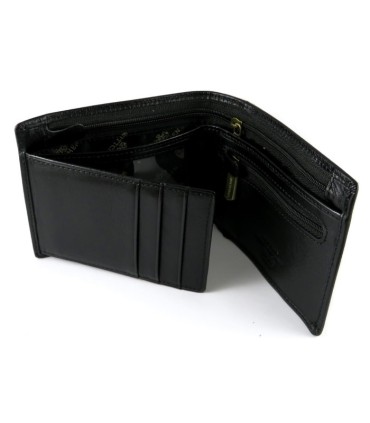 Skórzany klasyczny męski portfel Wittchen RFID kolekcja Italy, czarny