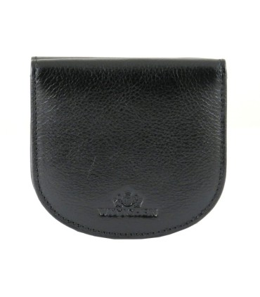 Mały portfel skórzany "podkówka" Wittchen, kolekcja: Italy, czarny