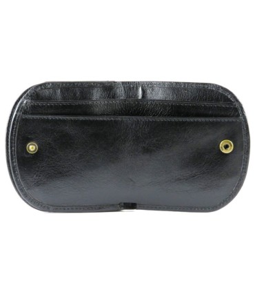 Mały portfel skórzany "podkówka" Wittchen, kolekcja: Italy, czarny