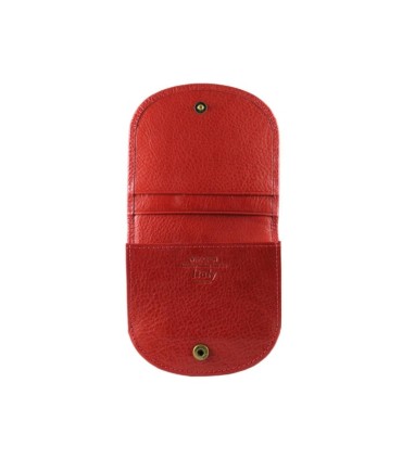 Mały portfel skórzany "podkówka" Wittchen, kolekcja: Italy, czerwony