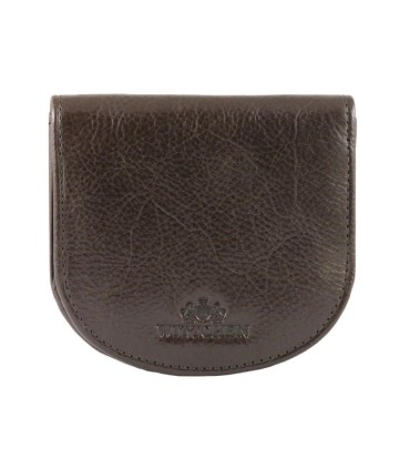 Mały portfel skórzany "podkówka" Wittchen, kolekcja: Italy, brązowy