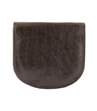 Mały portfel skórzany "podkówka" Wittchen, kolekcja: Italy, brązowy