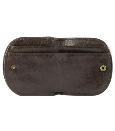 Mały portfel skórzany "podkówka" Wittchen, kolekcja: Italy, brązowy